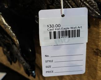 Cast Iron Eagle Wall Art 