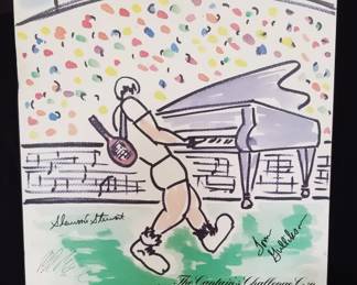 Signed print,"The Captain's Challenge Cup"