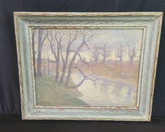 Vintage oil on artist board