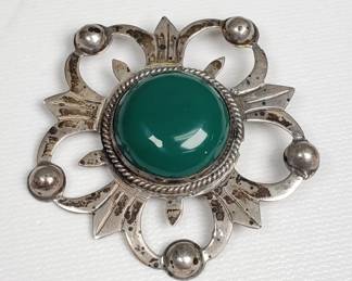 Vintage Mexican sterling silver brooch
