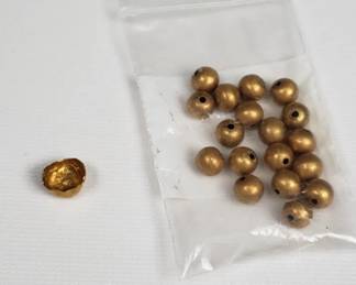 14k gold beads and 14k dental gold