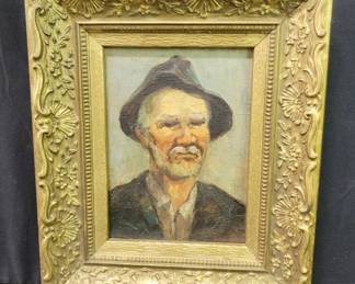 Vintage Edmund Vrey oil on artist board