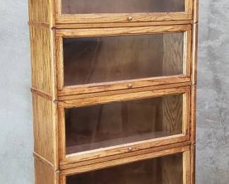 Oak lawyer's bookcase
