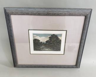 Signed and numbered Bonard etching with COA