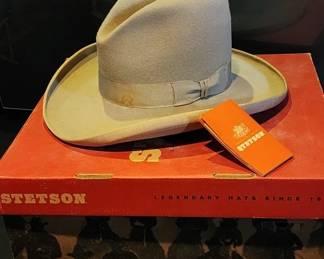 Vintage Stetson cowboy hat in box