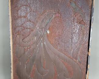 Copper and metal wall art
