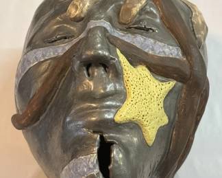 Sharon Switzer ceramic bust sculpture