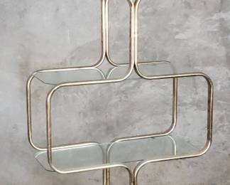 Milo Baughman-style Mid-century Modern metal