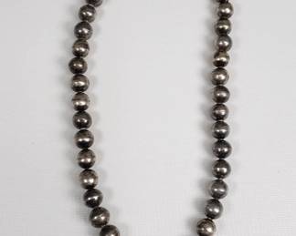 Spratling (Mexico) silver bead necklace