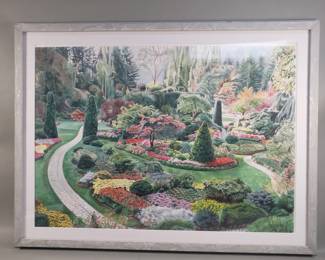 Susan Arnold watercolor painting "The Butchart Gardens"