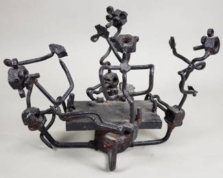 Folk art industrial figural sculpture