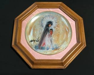 Ted DeGrazia hand-signed plate, "Little Madonna" Ettore "Ted" DeGrazia (1909-1982)