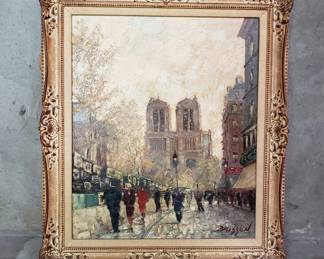 Signed Marcel Brisson oil on canvas