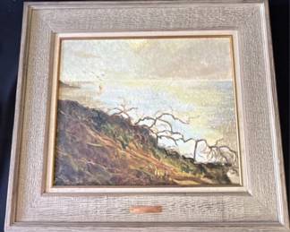 Framed Barbara Ann Berner signed oil painting