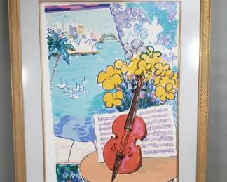 Eva Hannah signed print, "Sonata In Red"