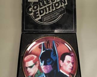 The DC Comics Collector Edition Batman/Robin/Harvey Dent/Two-Face plate