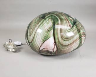 Art glass table lamp