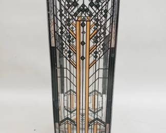 Frank Lloyd Wright-style glass vase