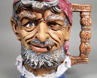 Vintage Capodimonte pirate mug