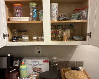 Charcuterie boards, waffle maker, popsicle maker, hand mixer/blender, sake cups, spice rack 