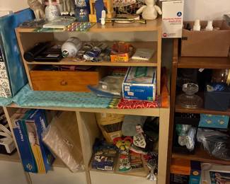 Anatomy cards, pharmacy cards, car vacuum, throw pillow covers, party supplies, vases, religious CDs for inspiration and direction, tools, international plug converters 