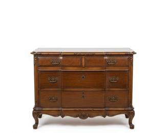 Antique John Widdicomb French Provincial Louis XV Carved Cherry Wood Dresser