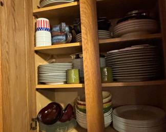 Assorted Kitchenware and Glassware Set with French Presses