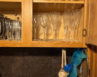 Assorted Kitchenware and Glassware Set with French Presses