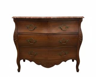 Antique John Widdicomb French Provincial Louis XV Carved Cherry Wood Dresser