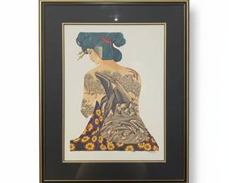 Antique Carved Oak Banjo Barometer and Thermometer