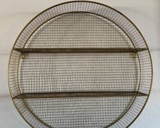 Mid-century gold shelf 