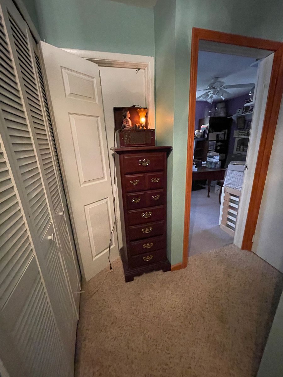 Tall hardwood narrow dresser