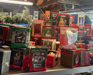 Hallmark ornaments, Barbie, wizard of oz, Coca Cola, angels, Santa