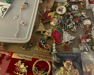 Christmas brooches