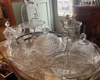 Crystal candy dishes