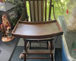 Antique high chair
