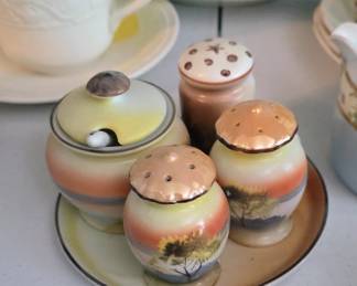Noratake Japan salt pepper and sugar set