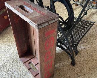 Pepsi wood crate decor 