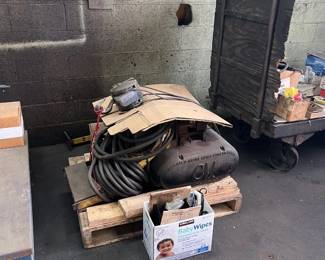 CM Lodestar 1 ton / 4 direction overhead beam hoist with 100 foot cable, smaller winch set