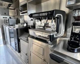 inside food and beverage cart/trailer