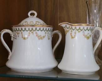 Limoges cream/sugar