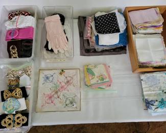 Belts, gloves & hankerchiefs