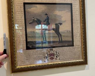 Bombay Company framed art.......