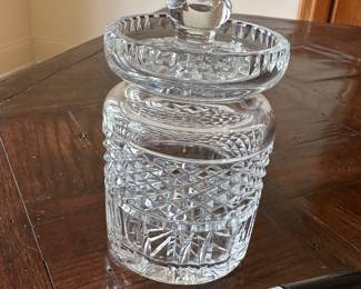 Waterford crystal jam jar