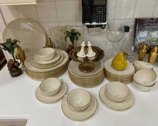 Lenox "Olympia Gold" china set