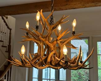Authentic deer antler chandelier - $2000
