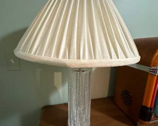 (2) crystal table lamps (only one photographed)