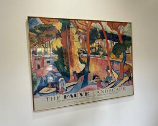 Framed poster