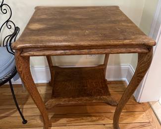 Wood side table 24" x 24" 28"H - $40
