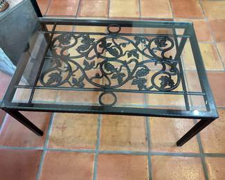 Small metal/glass coffee table